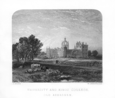 University and Kings College, Old Aberdeen, 1870.Artist: W Richardson