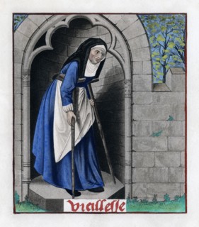 Old Age, c1480, (1843).Artist: Henry Shaw