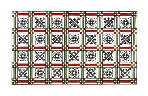 Ornamental pavement, 15th century, (1843).Artist: Henry Shaw