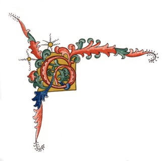 Initial letter 'G', (1843).Artist: Henry Shaw