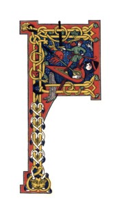 Initial letter 'F', 12th century, (1843).Artist: Henry Shaw