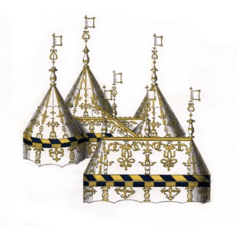 Tent design, 16th century, (1843).Artist: Henry Shaw