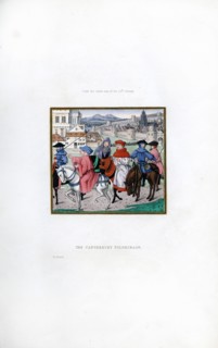 The Canterbury Pilgrimage, late 15th century, (1843).Artist: Henry Shaw