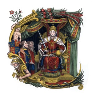 Initial letter 'C', 1563, (1843).Artist: Henry Shaw
