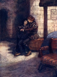 'The days seemed very long and dreary to the two little boys', c1483, (1905).Artist: A S Forrest