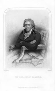 Henry Erskine, Scottish politician and lawyer, (1870).Artist: W Howison