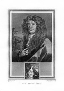 Sir Peter Lely, Dutch-born English Baroque era painter, (1825).Artist: John Corner