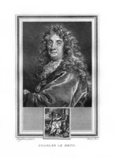 Charles le Brun, French Baroque era painter, (1825).Artist: John Corner