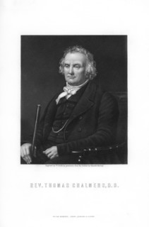 Thomas Chalmers, leader of the Free Church of Scotland, (1893).Artist: W Roffe