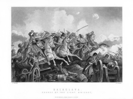 The Charge of the Light Brigade, Battle of Balaclava, Crimean War, October 25, 1854, (1893).Artist: R Dawson