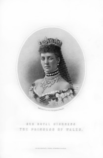 Princess Alexandra of Denmark, Princess of Wales, 1899.Artist: C Cook