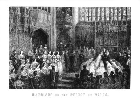 Marriage of the Prince of Wales, St George's Chapel, Windsor on 10 March 1863, (1899). Artist: Unknown