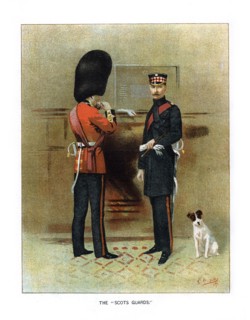 'The Scots Guards', c1890.Artist: Geoffrey Douglas Giles