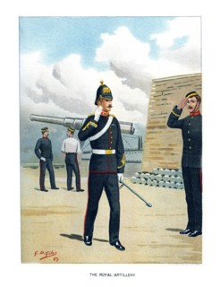 'The Royal Artillery', c1890.Artist: Geoffrey Douglas Giles
