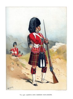 'The 79th Queen's Own Cameron Highlanders', c1890.Artist: Frank Teller
