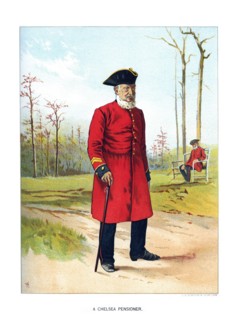 'Chelsea Pensioner', c1890.Artist: Geoffrey Douglas Giles