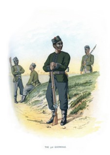 'The 3rd Goorkhas', c1890.Artist: H Bunnett