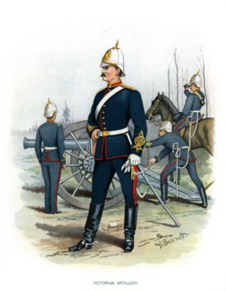 'Victorian Artillery', c1890.Artist: H Bunnett