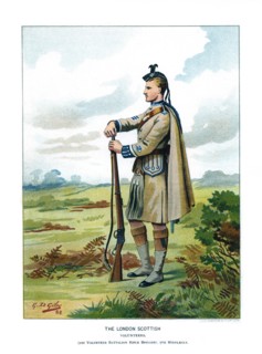 'The London Scottish', c1890.Artist: Geoffrey Douglas Giles