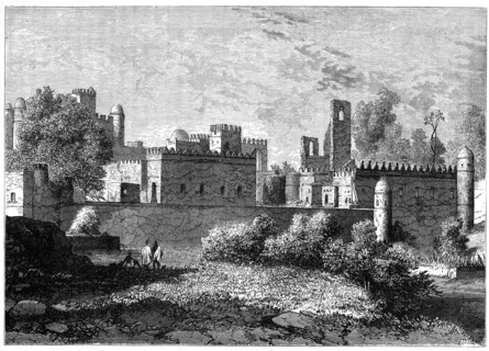 The royal palace at Gondar, the ancient capital of Abyssinia, c1890. Artist: Unknown