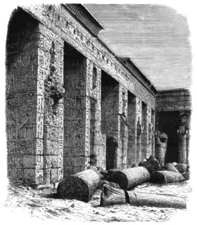 The ruins of the Palace of Rameses III, Medinet Habu, Upper Egypt, c1890. Artist: Unknown
