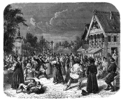 A village fete in Russia, c1890. Artist: Unknown