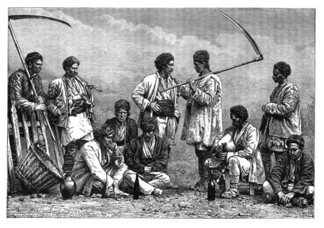 Bulgarian peasants, c1890. Artist: Unknown