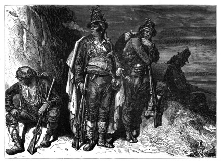 Spanish coastguardsmen, c1890. Artist: Unknown
