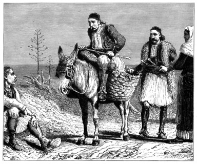 Greek peasants, c1890. Artist: Unknown