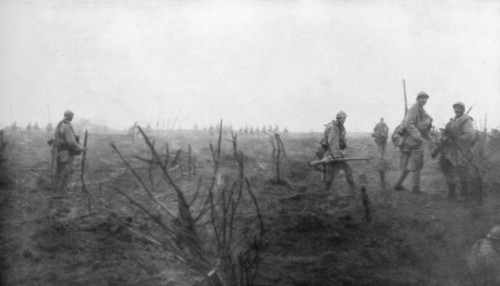 Allied troops, 31 July 1917 at the Yser Canal, Belgium, 1926. Artist: Unknown