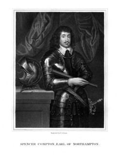 Spencer Compton, 2nd Earl of Northampton, Royalist soldier, (1827). Artist: TA Dean