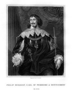 Philip Herbert, 4th Earl of Pembroke, courtier and politician, (1828).Artist: E Scriven