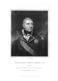 Edward Pellew, 1st Viscount Exmouth, British naval officer, (1834).Artist: H Robinson