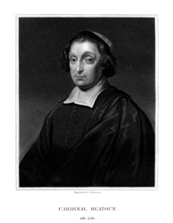 Cardinal David Beaton, Archbishop of St Andrews, (1825).Artist: J Thomson