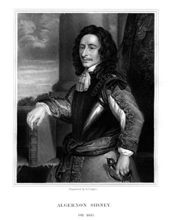 Algernon Sydney, English politician, (1824).Artist: R Cooper