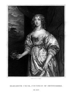 Elizabeth Cecil, Countess of Devonshire, (1824).Artist: John Samuel Agar