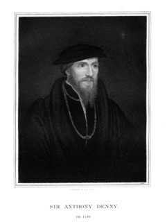 Sir Anthony Denny, courtier of Henry VIII, (1827).Artist: TA Dean