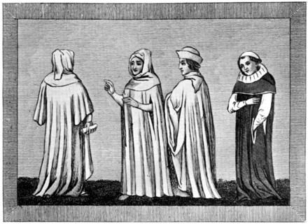Law habits, 14th-15th centuries, (1910). Artist: Unknown