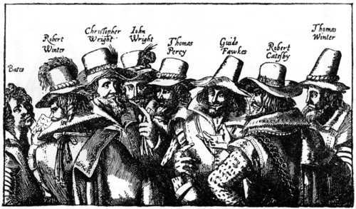 The Gunpowder Plotters, early 17th century, (1910). Artist: Unknown