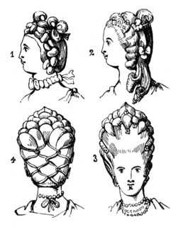 Coiffures, late 18th century, (1910). Artist: Unknown