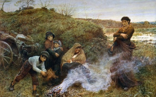 'The Vagrants', 1868, (1912).Artist: Fred Walker