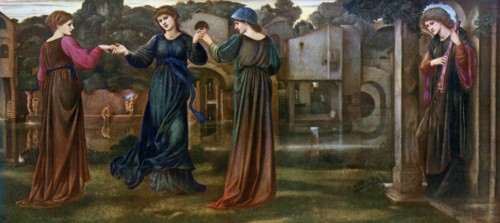 'The Mill, Girls Dancing to Music by a River', 1870, (1912).Artist: Sir Edward Coley Burne-Jones