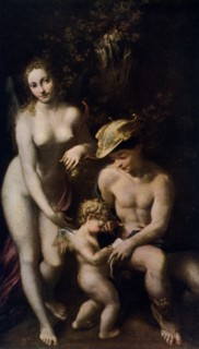 Venus with Mercury and Cupid ('The School of Love')', c1525, (1912).Artist: Correggio