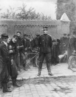 King Albert of the Belgians during the siege of Antwerp, Belgium, September-October 1914 (1926).Artist: J Simont