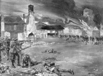 'The Battle of Sommesous', 1914, (1926).Artist: Sidney Adamson