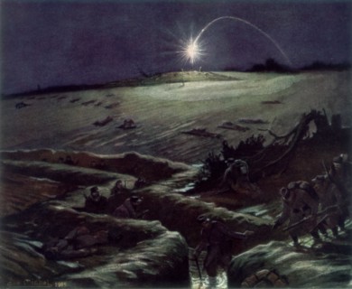 'The Trenches of Noulette', France, 1915, (1926).Artist: Michel