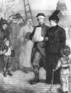 'Walk of the Wounded', 1915, (1926). Artist: Lucien Jonas