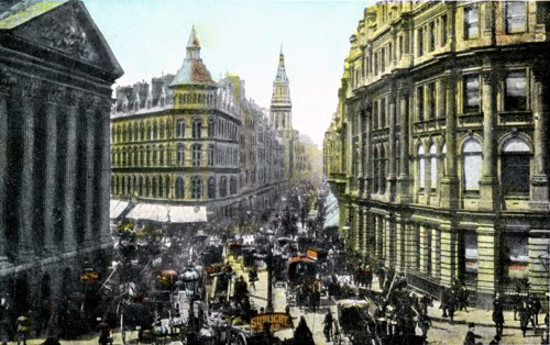 Mansion House and Cheapside, London, early 20th century. Artist: Unknown