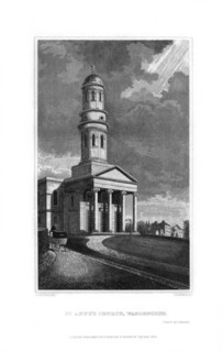 St Anne's Church, Wandsworth, London, 1830.Artist: R Winkles