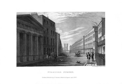 Stamford Street, London, 1830.Artist: RL Wright